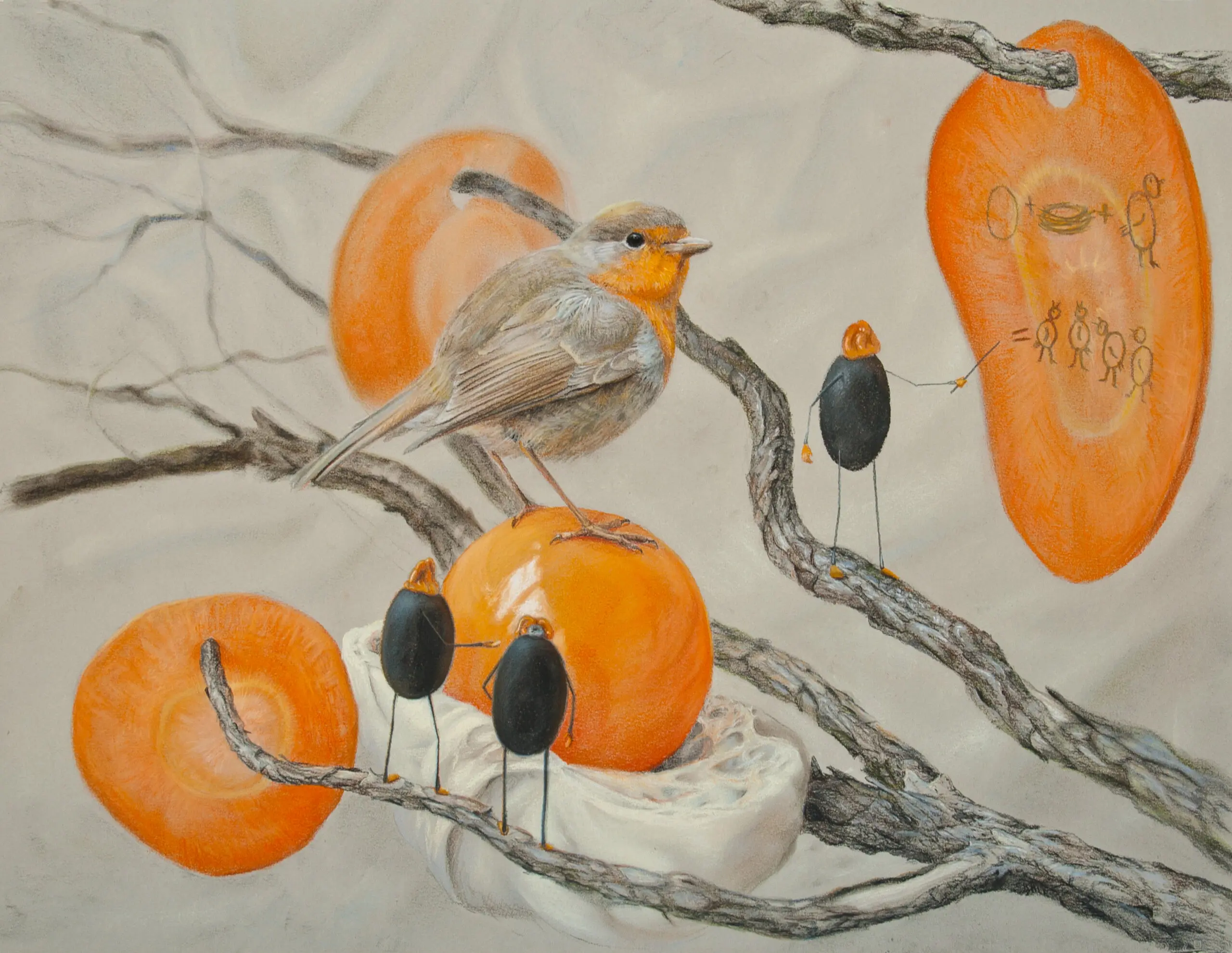 Wandbild (604) Anleitung zum Brüten (oder) Besserwisser präsentiert: Stillleben,Menschen,Kreatives,Tiere,Natur,Surrealisch