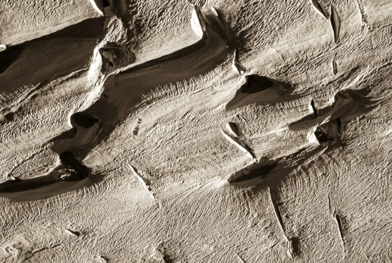  (1121) Glacier Teint präsentiert: Details und Strukturen, Erde