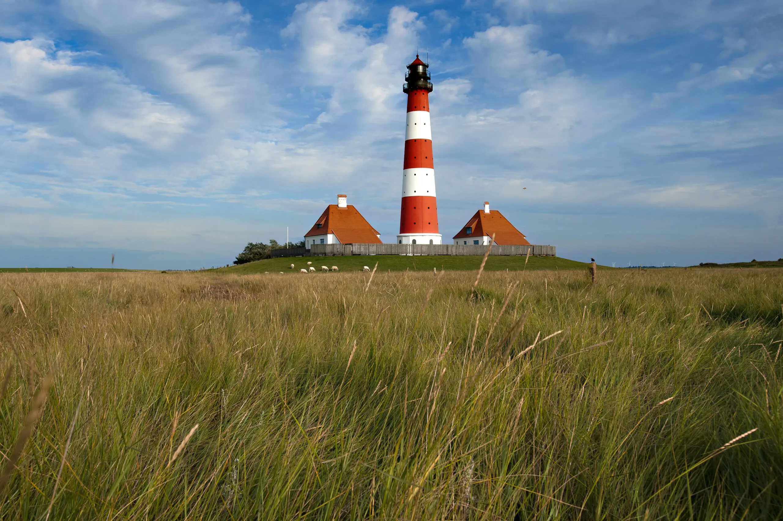 Wandbild (2002) Westerhever Lighthouse präsentiert: Leuchttürme