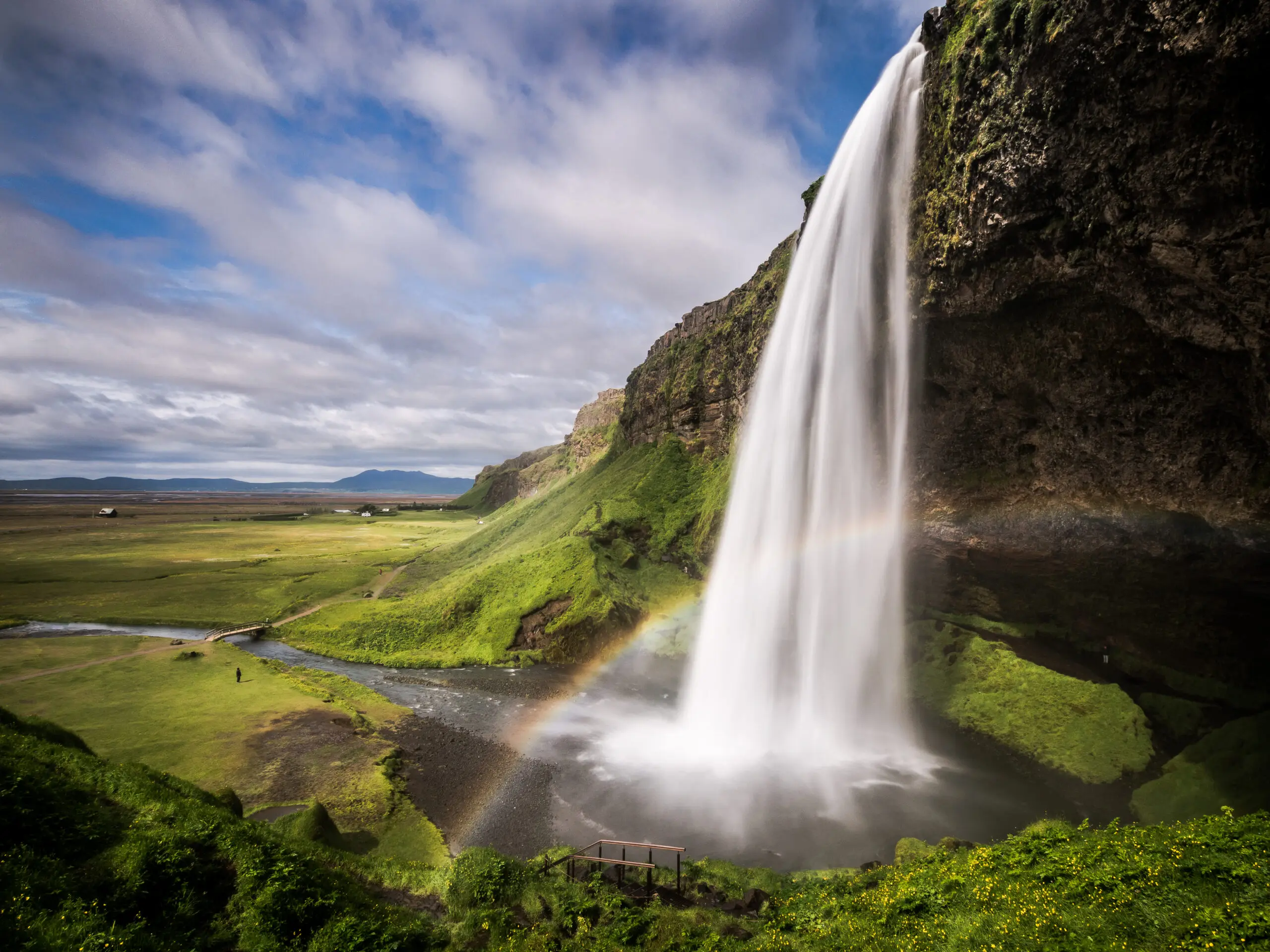 Wandbild (2205) Seljalandsfoss Wasserfall in Island präsentiert: Wasser,Landschaften,Gewässer,Wasserfälle