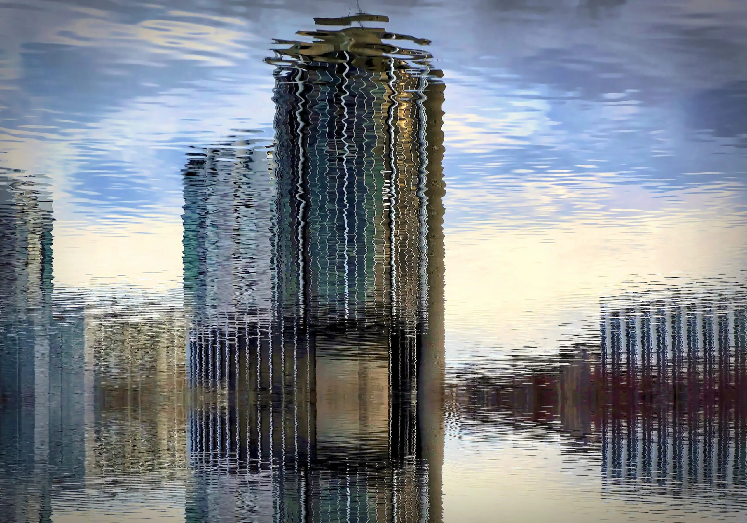 Wandbild (2668) Atlantis präsentiert: Wasser,Architektur,Häuser,Sonstige Architektur,Wasserspiegelungen