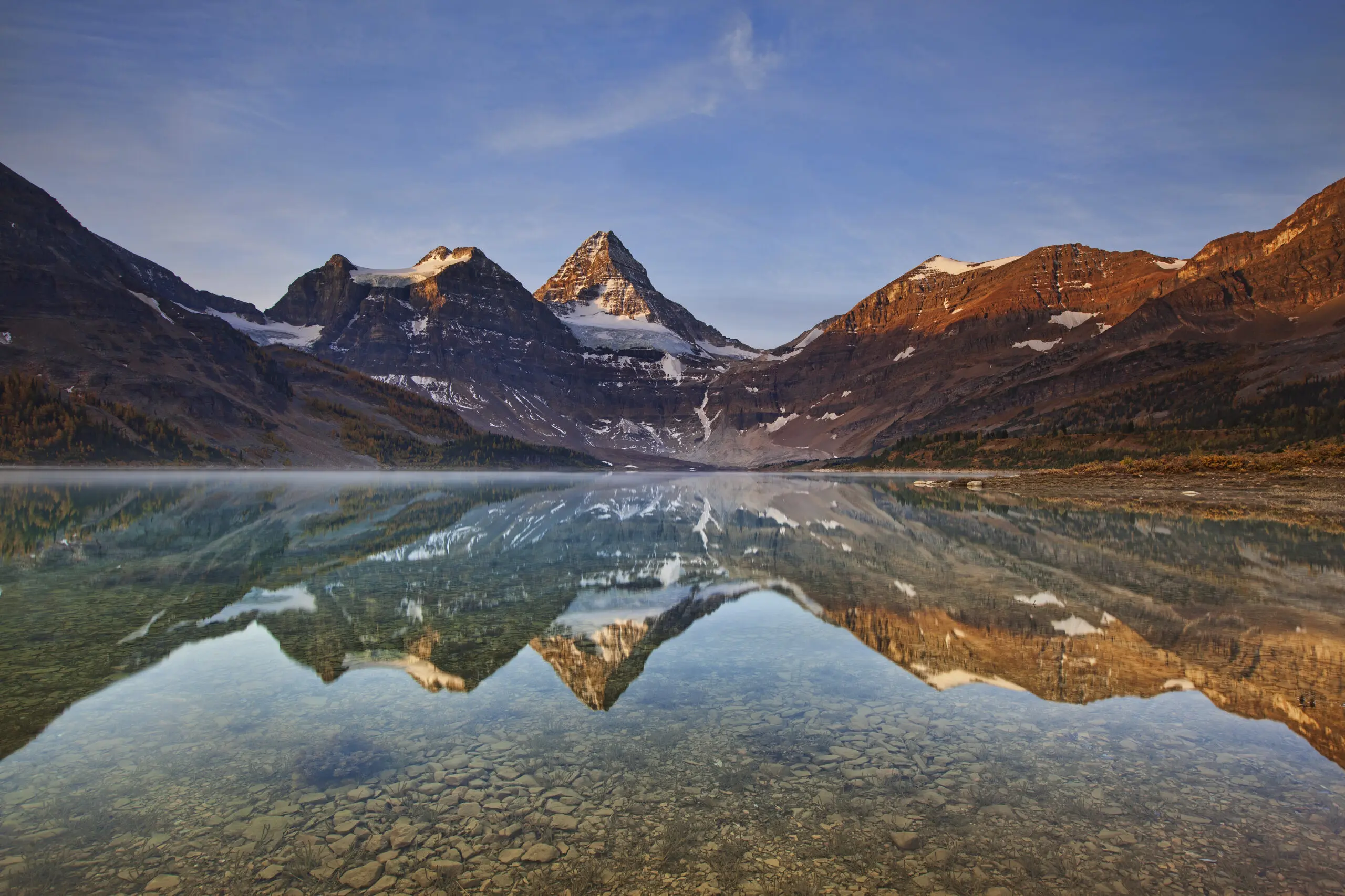 Wandbild (2669) Magog Lake präsentiert: Wasser,Landschaften,Berge,Wasserspiegelungen