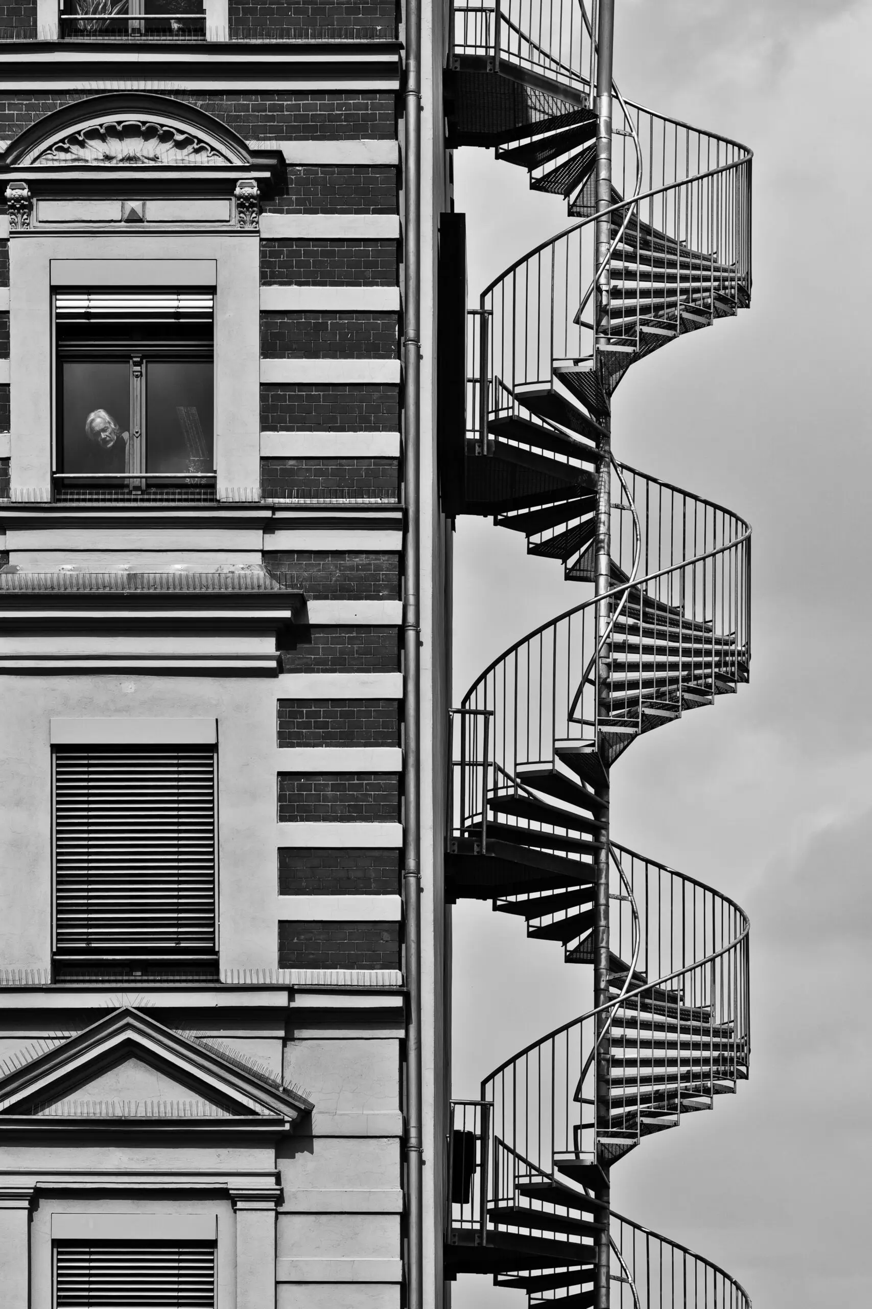 Wandbild (2692) lonely man präsentiert: Architektur,Detailaufnahmen,Treppe