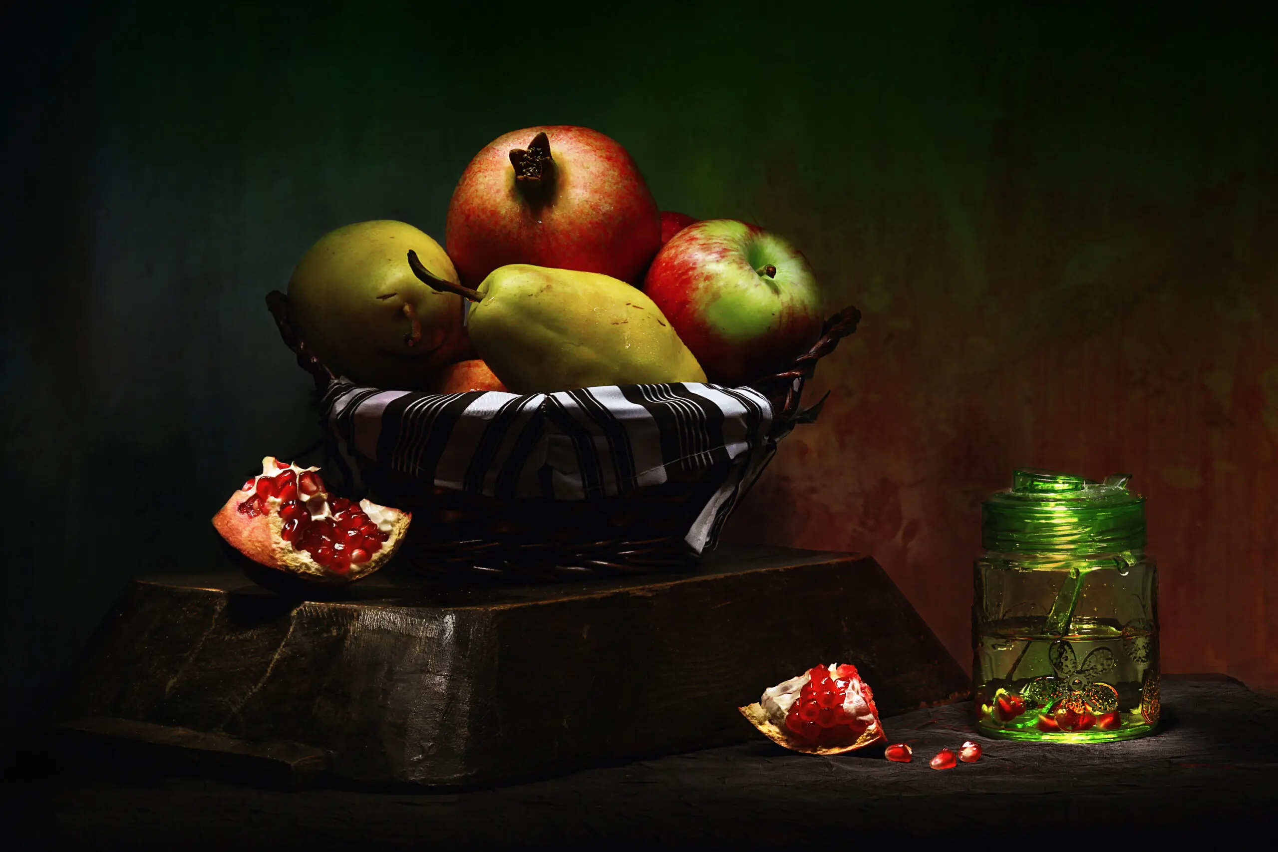 Wandbild (2938) still life / fruits präsentiert: Stillleben,Essen und Getränke,Retro