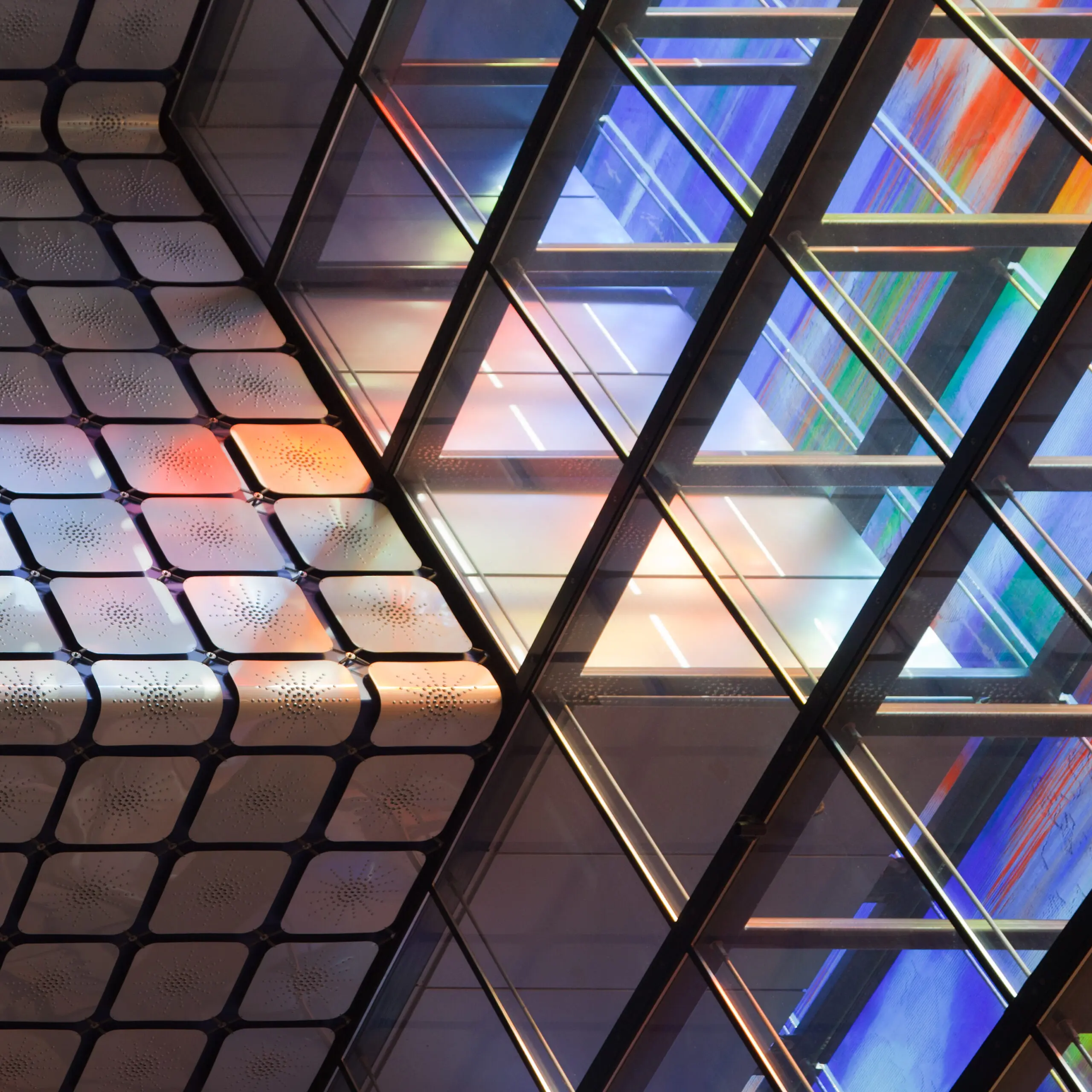 Wandbild (2979) Lines & Lamp; Colours präsentiert: Architektur,Detailaufnahmen