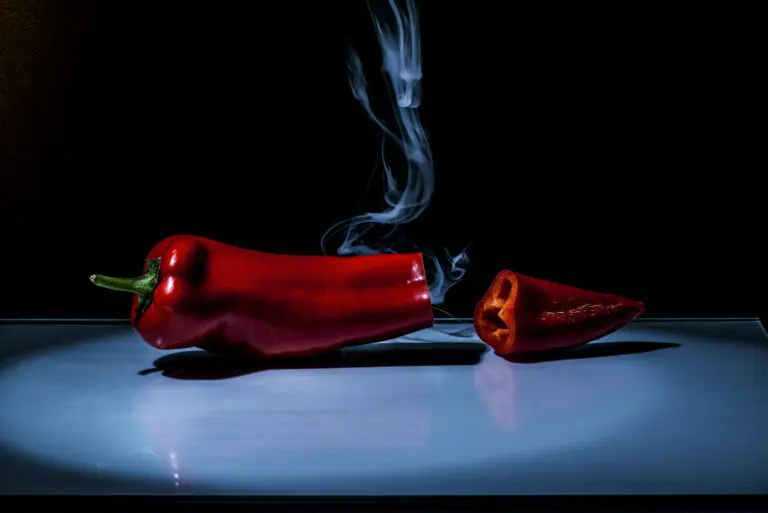 Die gebrochene Paprika