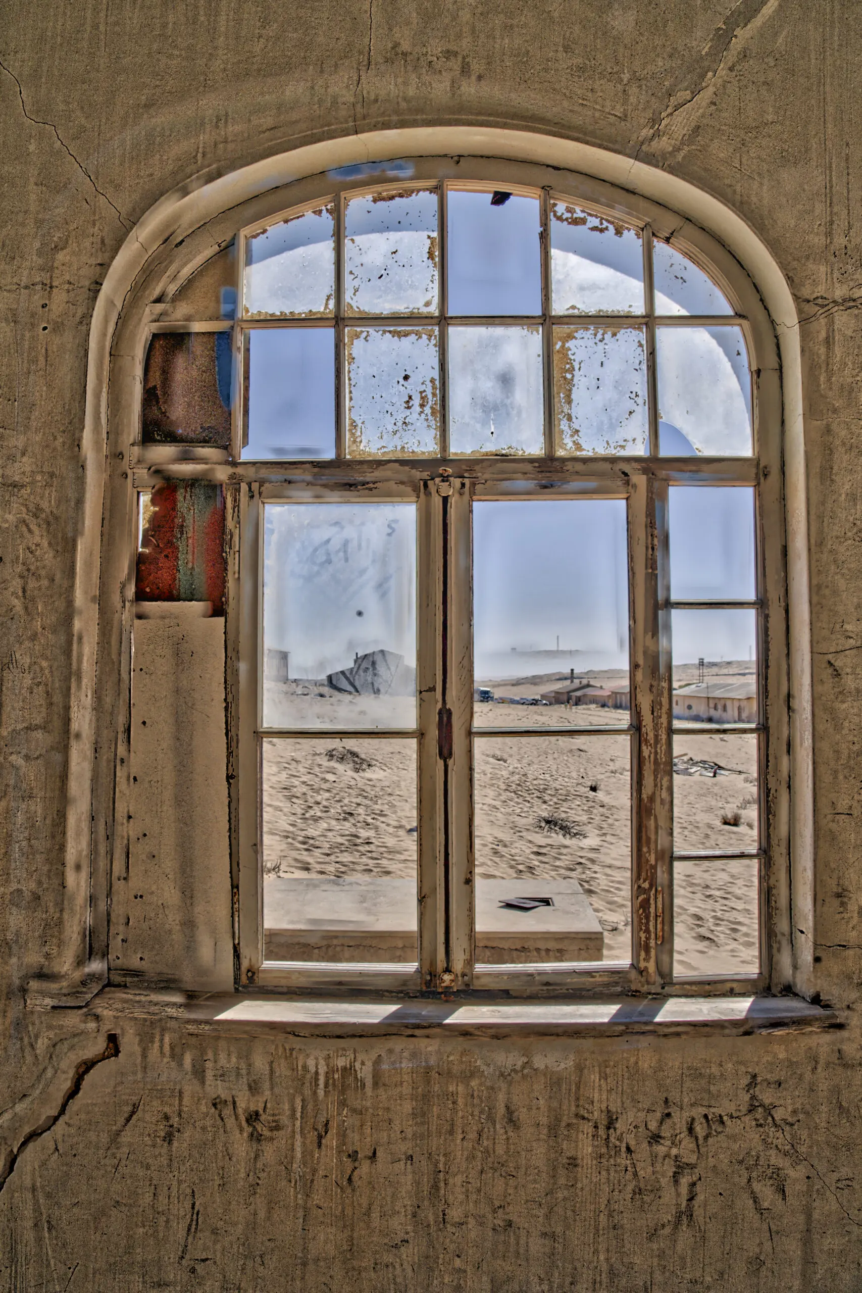 Wandbild (3840) Ghosttown Window präsentiert: Kreatives,Details und Strukturen,Architektur,Detailaufnahmen,Häuser,Surrealismus