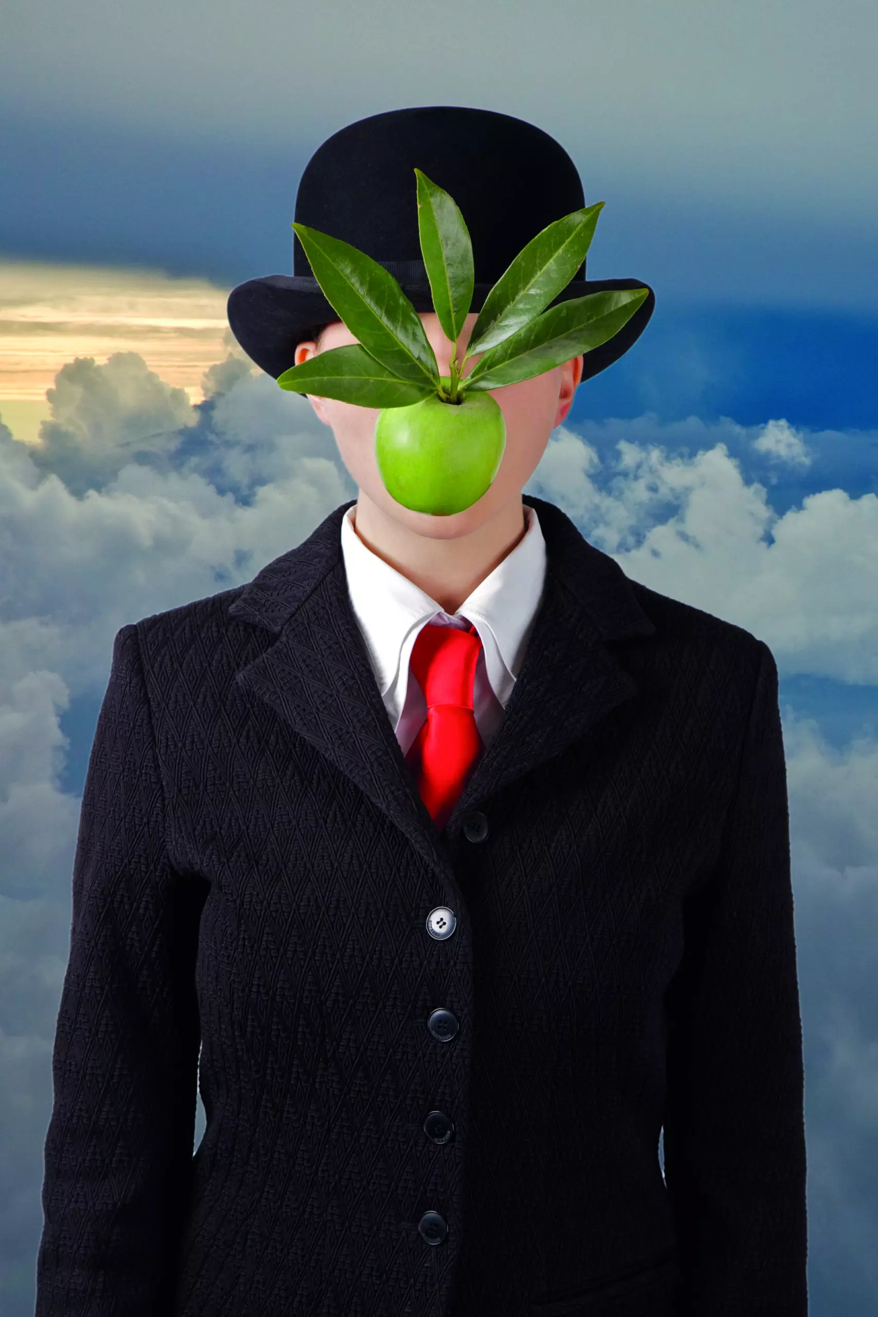 Wandbild (4383) Mini Magritte präsentiert: Kreatives,Menschen,Frauen,Surrealismus