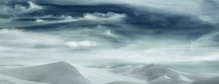white sands blue sky