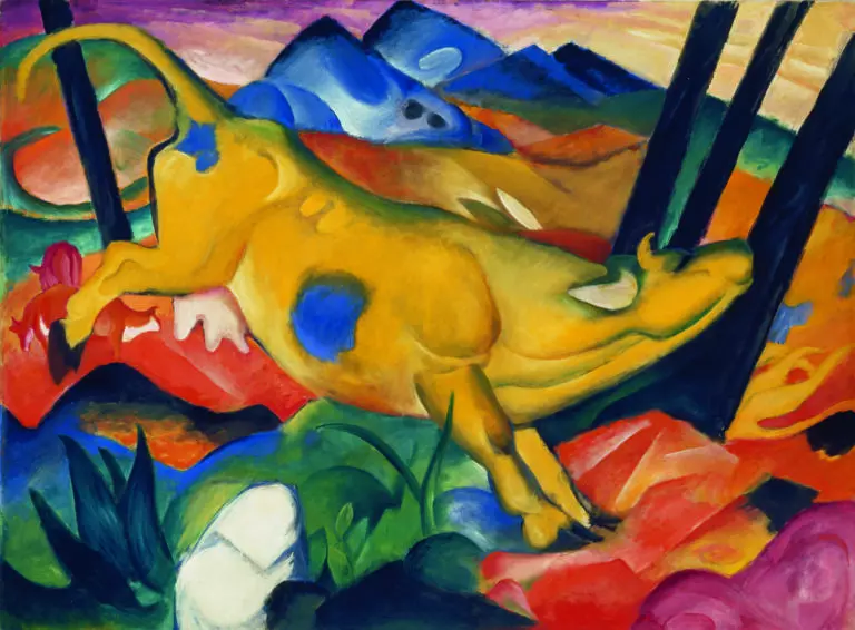 artothek, Franz Marc, Die gelbe Kuh