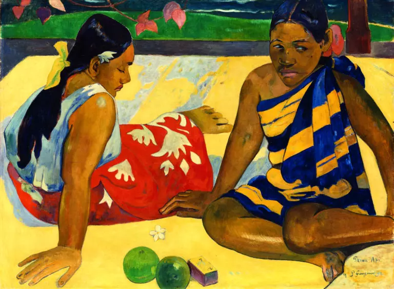 Paul Gauguin - Zwei Frauen aus Tahiti