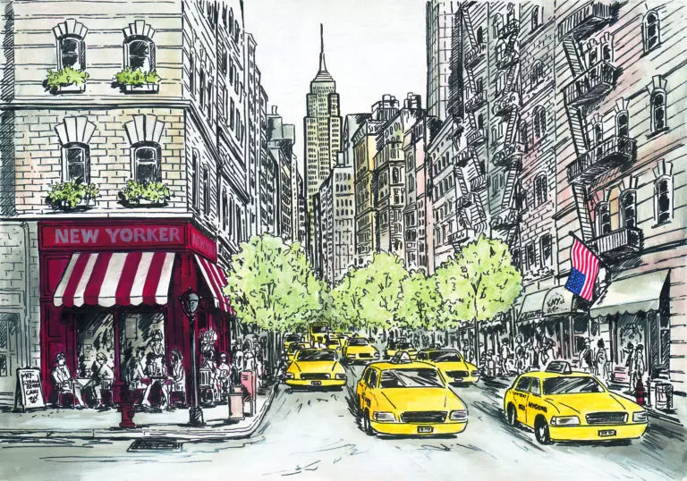  (4994) The New Yorker präsentiert: Architektur, Auto, Frauen, Häuser, Kreatives, Männer, Menschen, Menschengruppen, Sehenswürdigkeiten, Skylines, Sonstige Architektur, Stillleben, Technik, Treppe