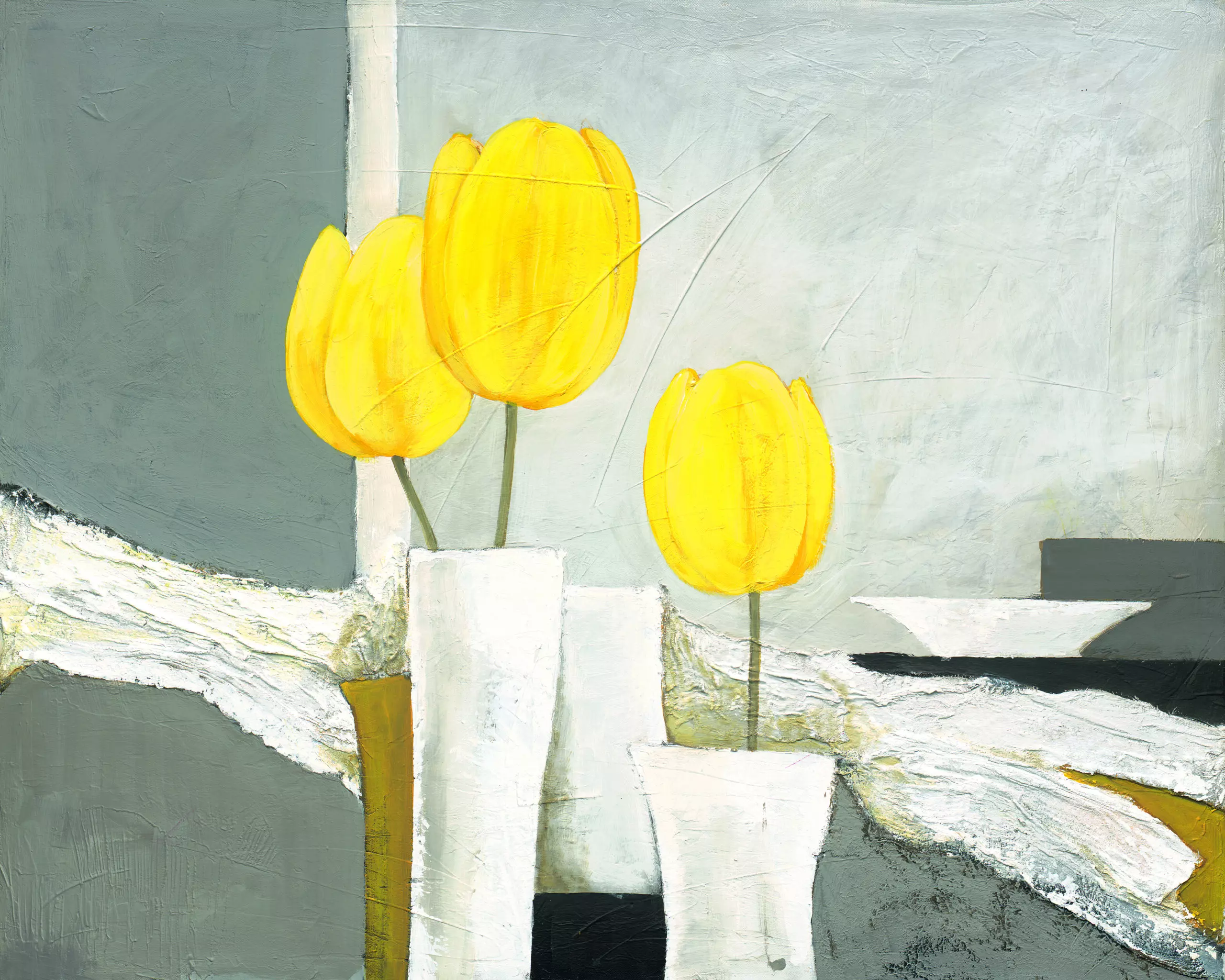 Wandbild (4996) Yellow Fellows präsentiert: Kreatives,Natur,Stillleben,Blumen und Bl&uuml;ten,Floral,Modern,Sonstige Stillleben