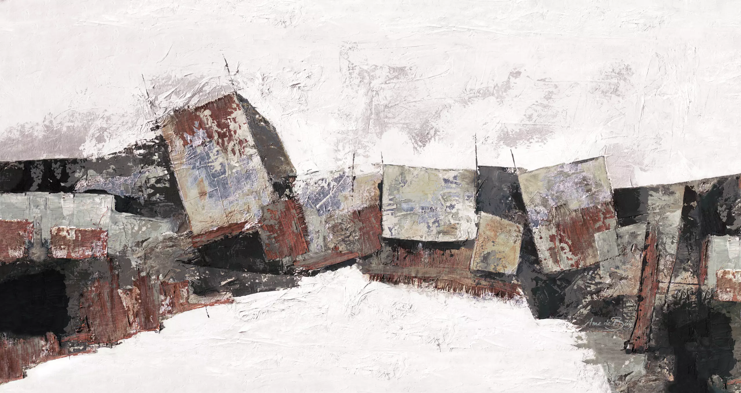 Wandbild (5005) Malabar präsentiert: Abstrakt,Architektur,Details und Strukturen,Kreatives,Brücke,Holz