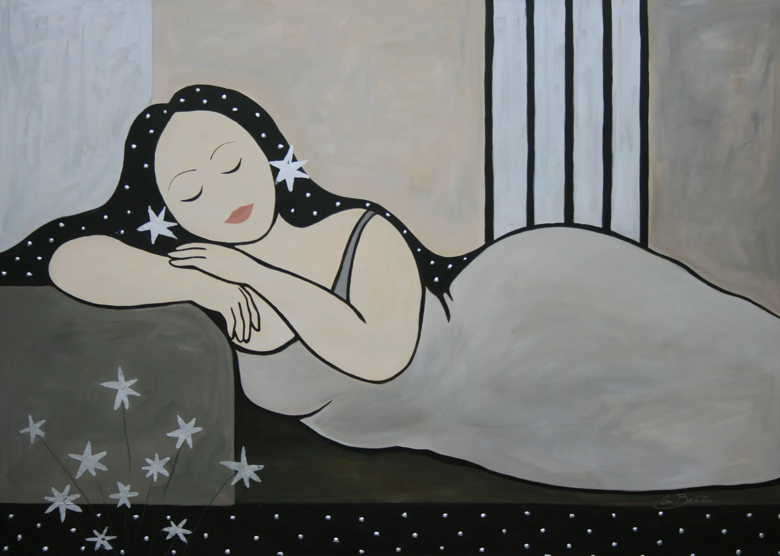 Wandbild (5041) LB-La Belle, Cosima präsentiert: Abstrakt,Kreatives,Menschen,Stillleben,Frauen,Modern