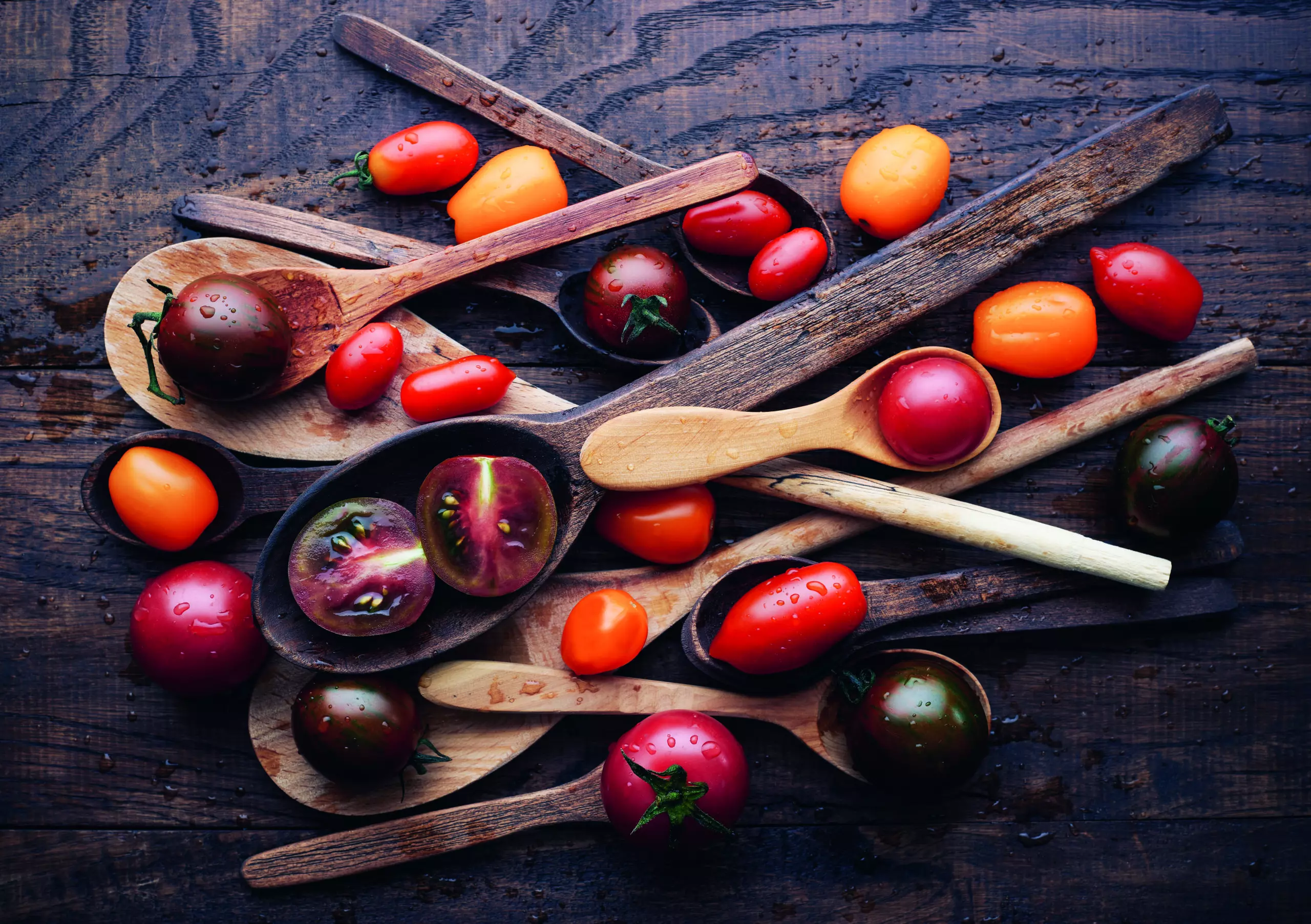 Wandbild (5169) Spoon&tomatoes by Alexandrova Karina präsentiert: Kreatives,Sonstiges Kreatives