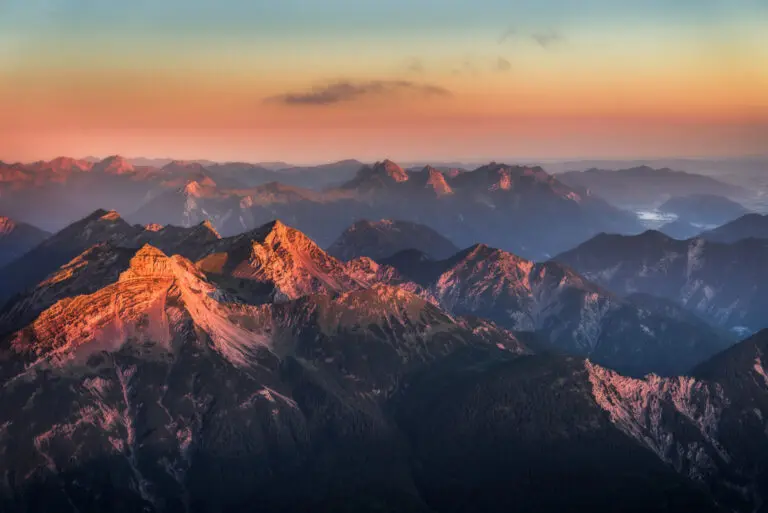 Alpen Panorama von der Zugspitze