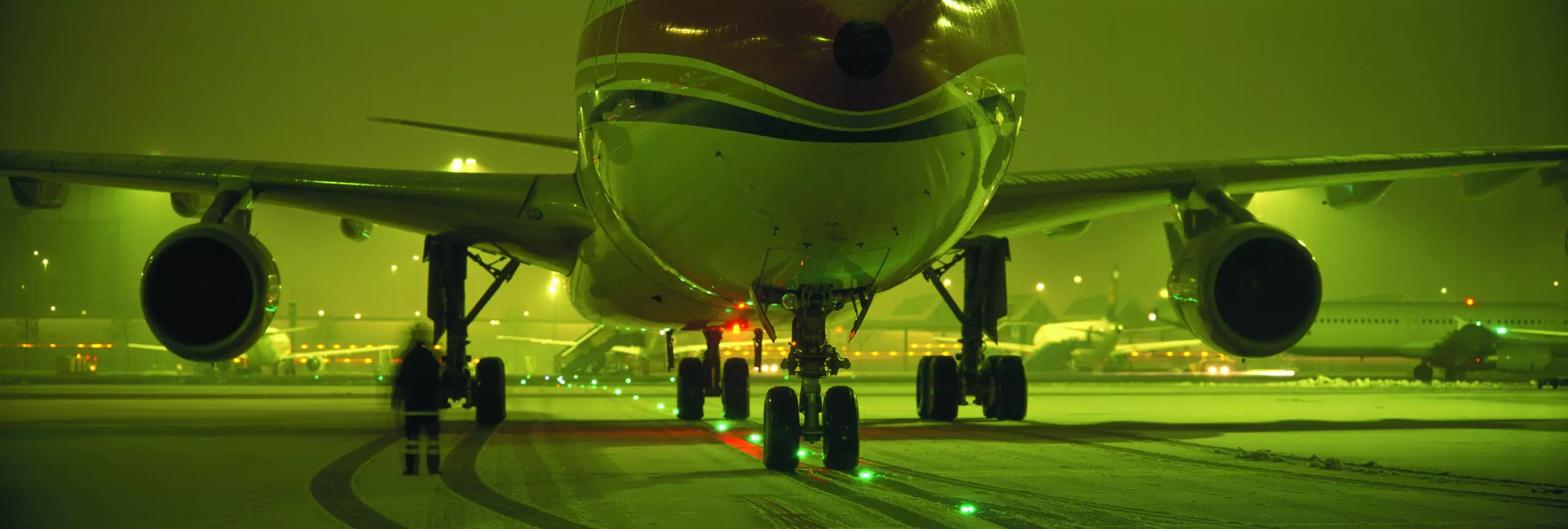 Wandbild (5502) Nightline Airbus A 340 präsentiert: Technik,Luftfahrt,Maschinen
