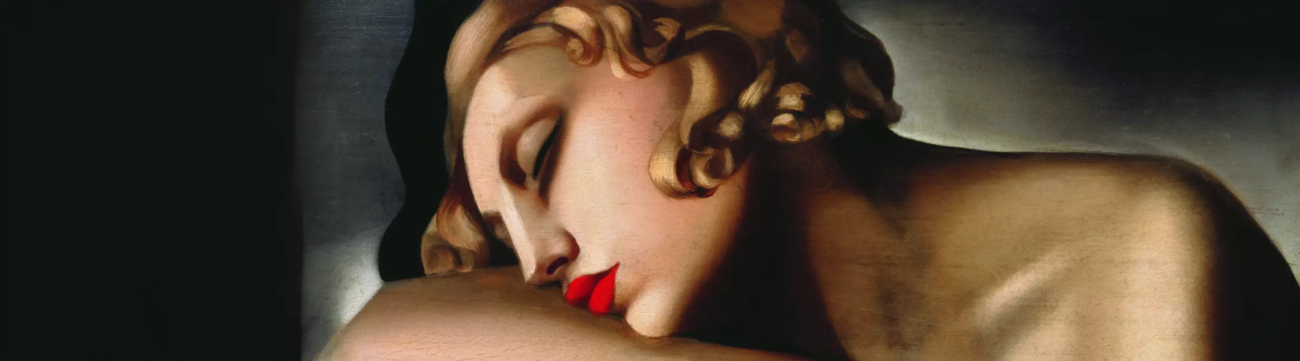 Wandbild (5522) La dormeuse by Tamara de Lempicka/Artothek präsentiert: Menschen,Kreatives,Akt,Frauen,Portraits,Sonstiges Kreatives