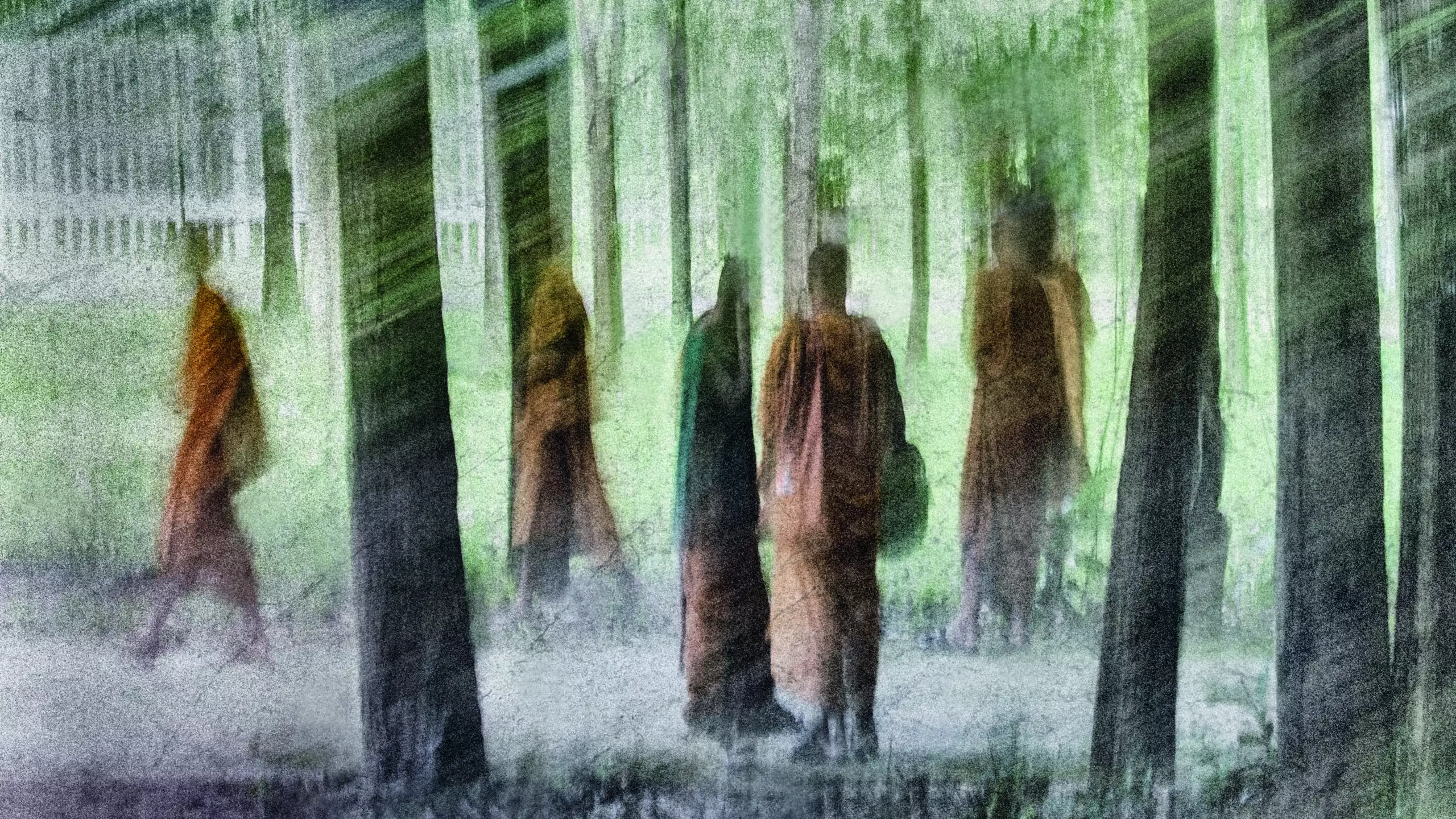 Wandbild (5615) FOREST MONKS by the Jar, 1x.com präsentiert: Aktion-Bewegung,Menschen,Kreatives,Details und Strukturen,Landschaften,Parkanlagen und Gärten,Wälder,Asien,Männer,Menschengruppen,Sonstiges Kreatives,Sonstige Naturdetails,Pflanzen
