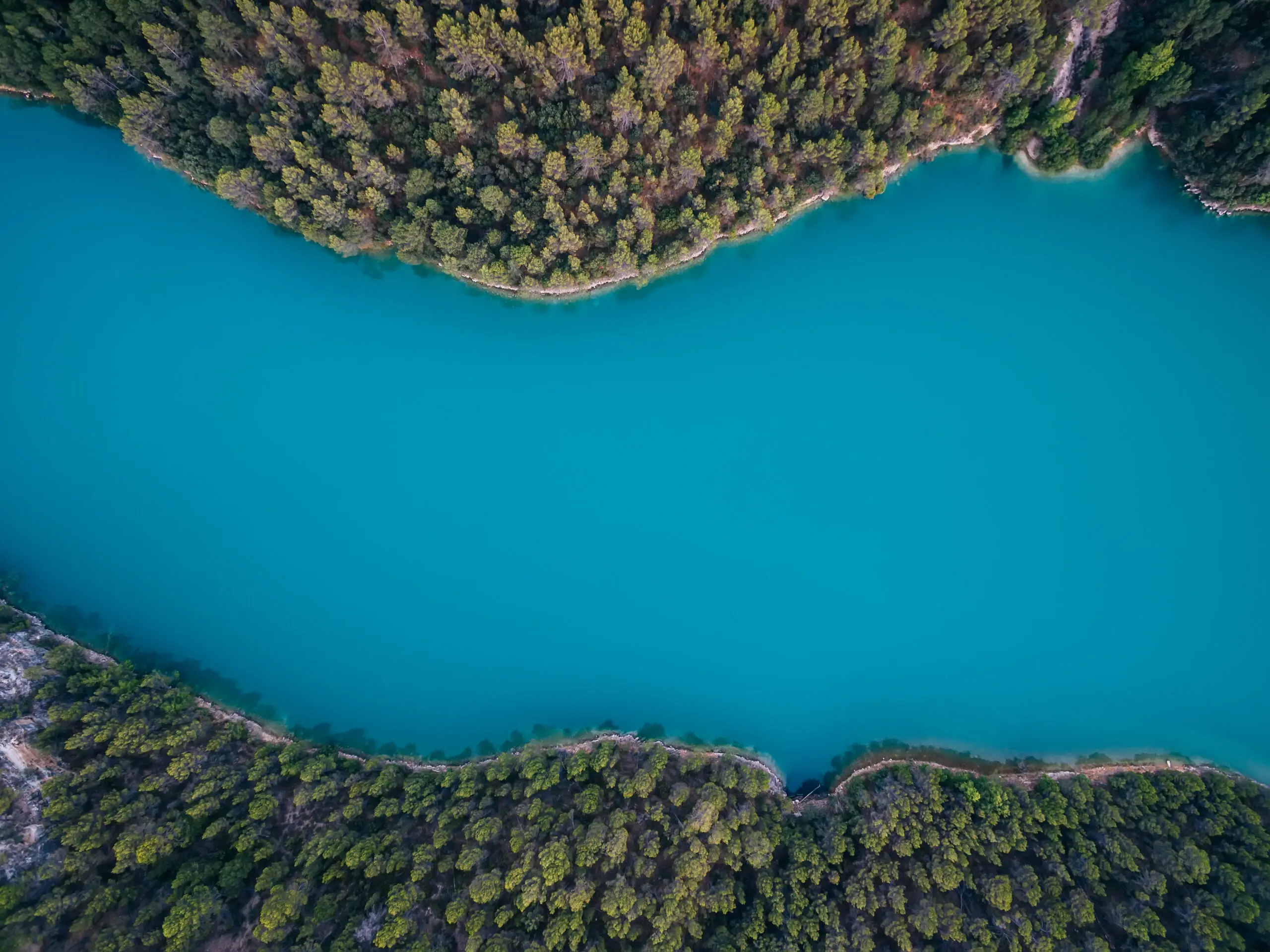 Wandbild (5633) Deep blue von Antonio Carrillo Lopez präsentiert: Wasser,Landschaften,W&auml;lder,Gew&auml;sser,Luftaufnahmen,B&auml;che und Fl&uuml;sse