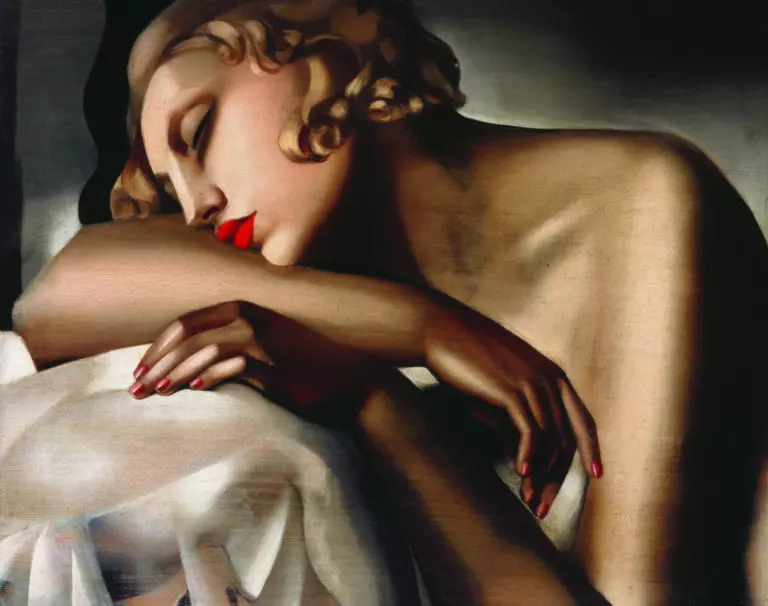  (5655) La dormeuse by Tamara de Lempicka, Artothek präsentiert: Akt, Details und Strukturen, Frauen, Kreatives, Menschen, Portraits, Sonstiges Kreatives