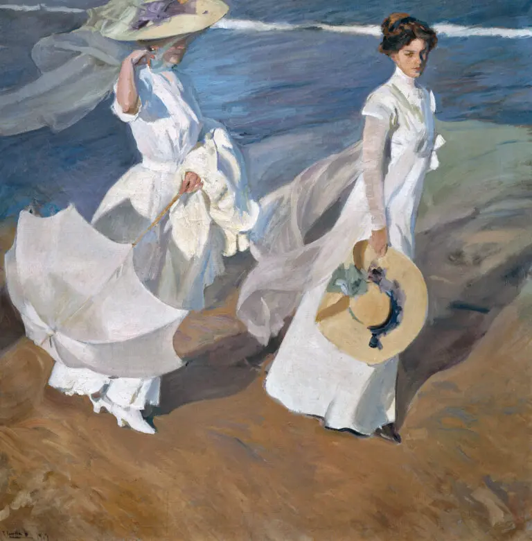  (5706) Spaziergang an der Küste by Sorolla, Joaquin, 1863-1923,artothek präsentiert:  