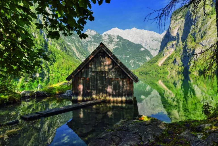 Fischerhütte am Obersee by Martha Feustel, Huber Images