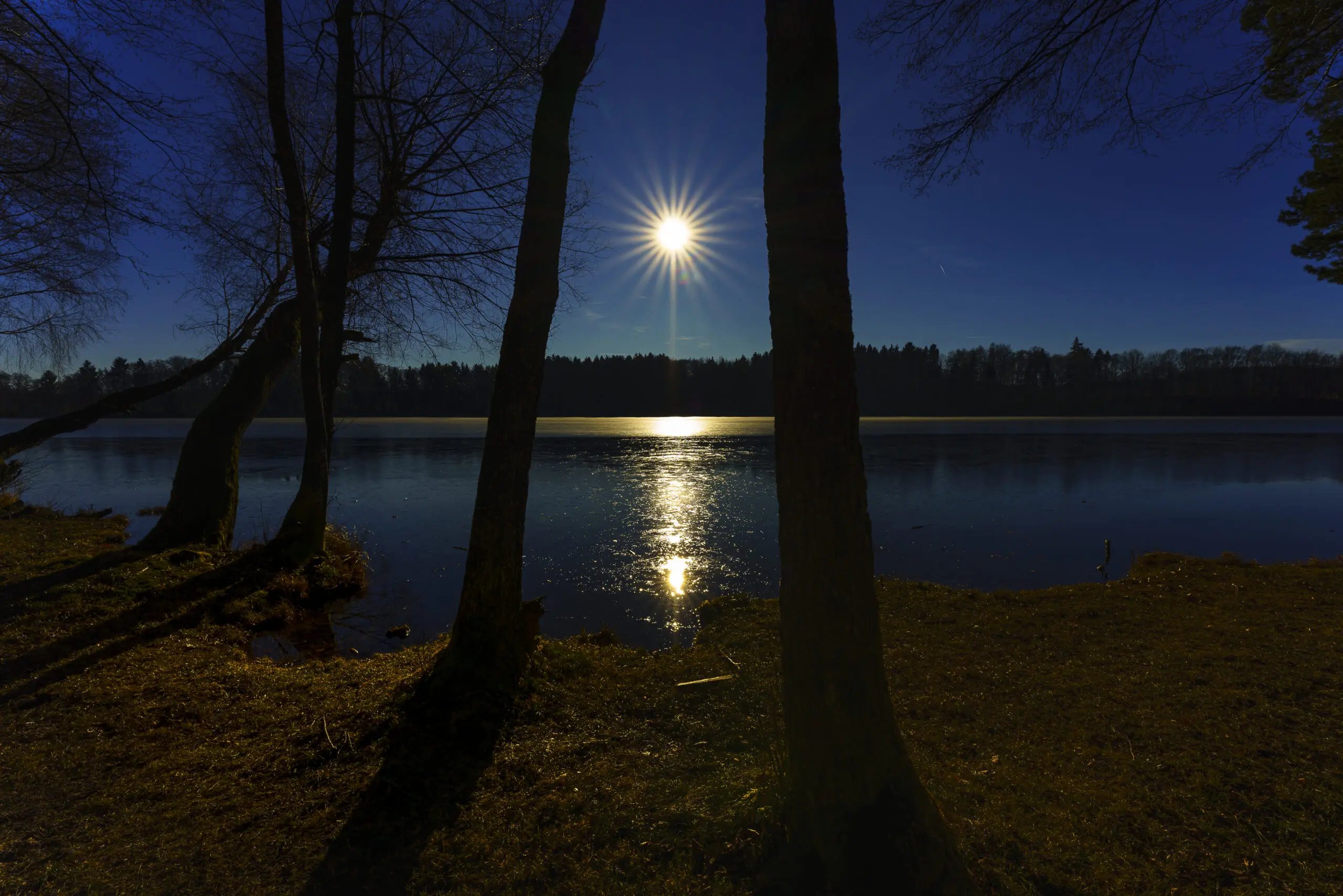 Wandbild (5795) Sonnenstern präsentiert: Wasser,Landschaften,Winter,Gewässer,Seen,Wasserspiegelungen