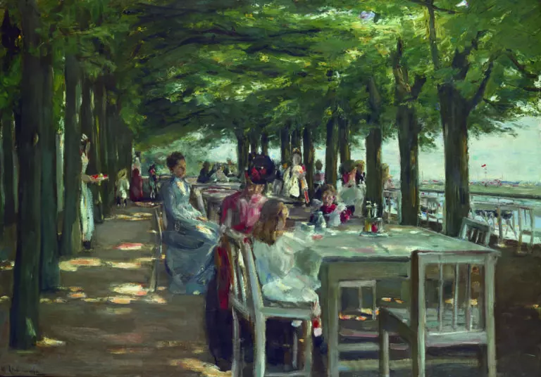  (5897) Restaurant Jacob in Nienstedten a.d.E von Max Liebermann by artothek präsentiert:  