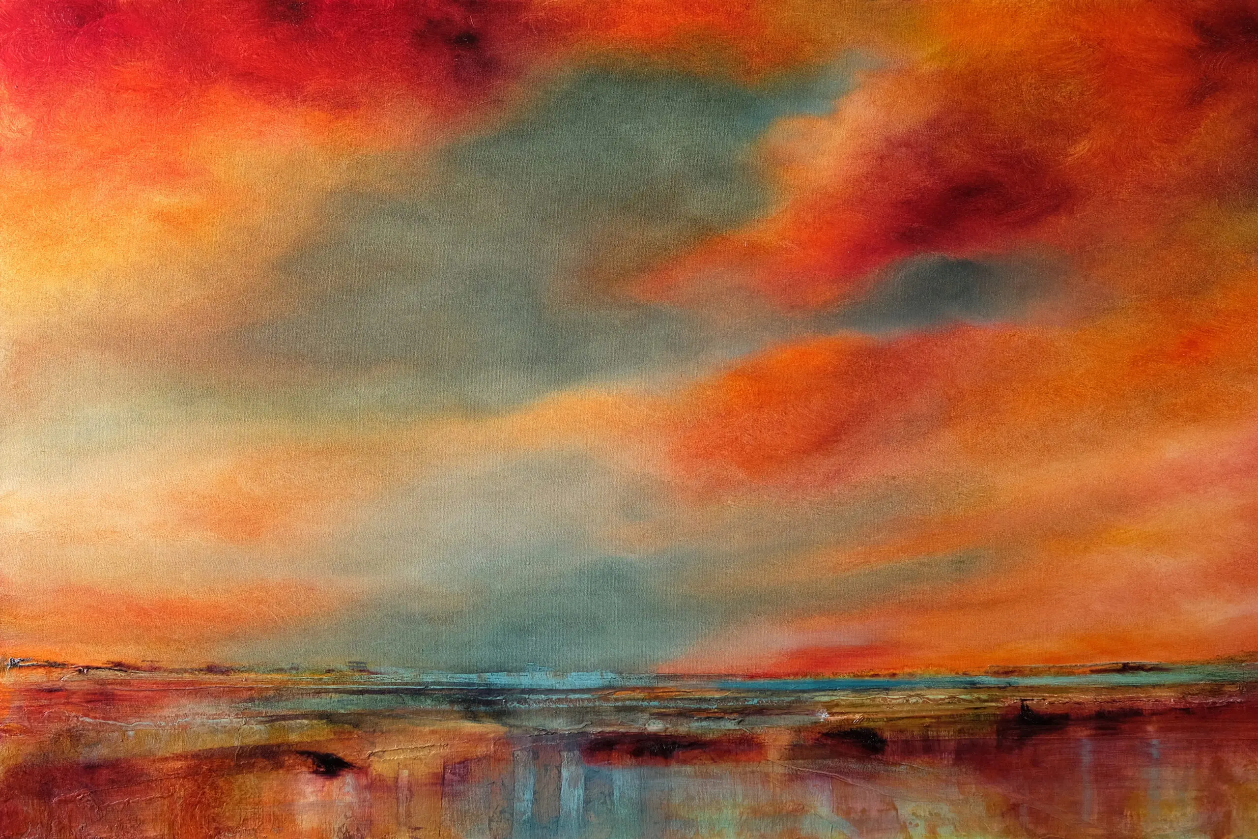 Wandbild (6049) Abendstimmung präsentiert: Landschaften,Gewässer