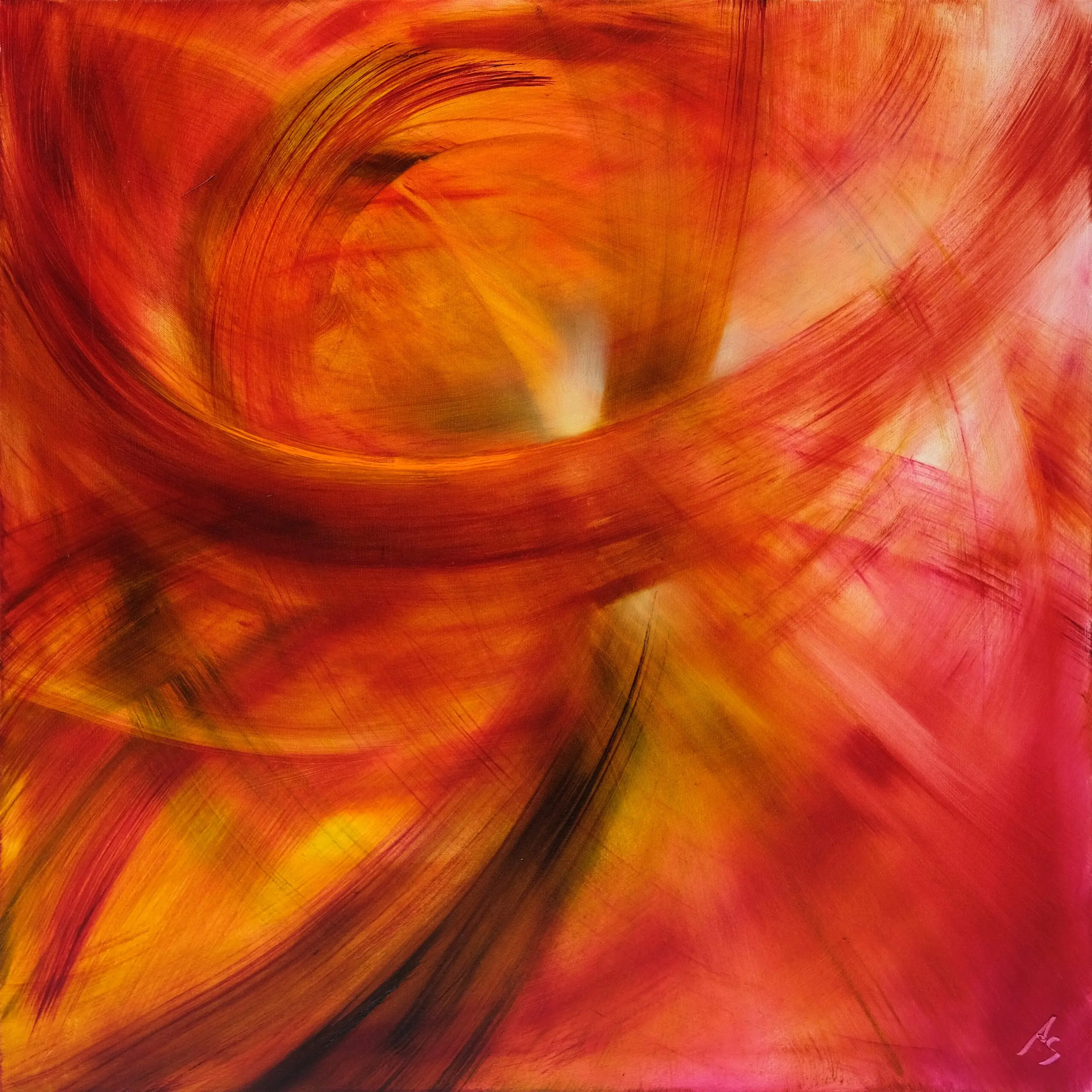 Wandbild (6064) Roter Lichtertanz präsentiert: Abstrakt,Tanzen