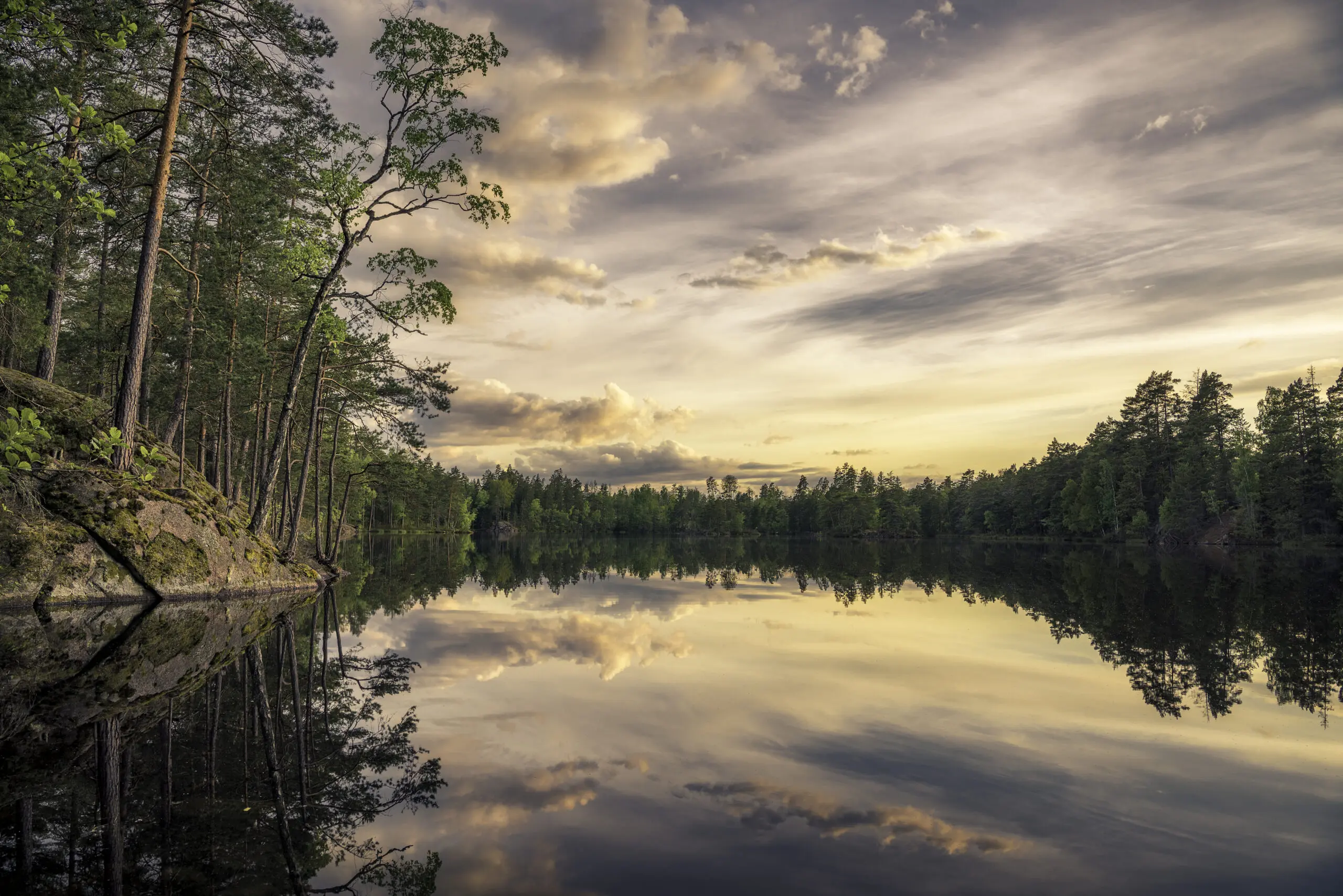 Wandbild (6142) Lake tarmsjön by Christian Linsten,1x.com präsentiert: Wasser,Natur,Landschaften,Wälder,Frühling,Gewässer,Seen