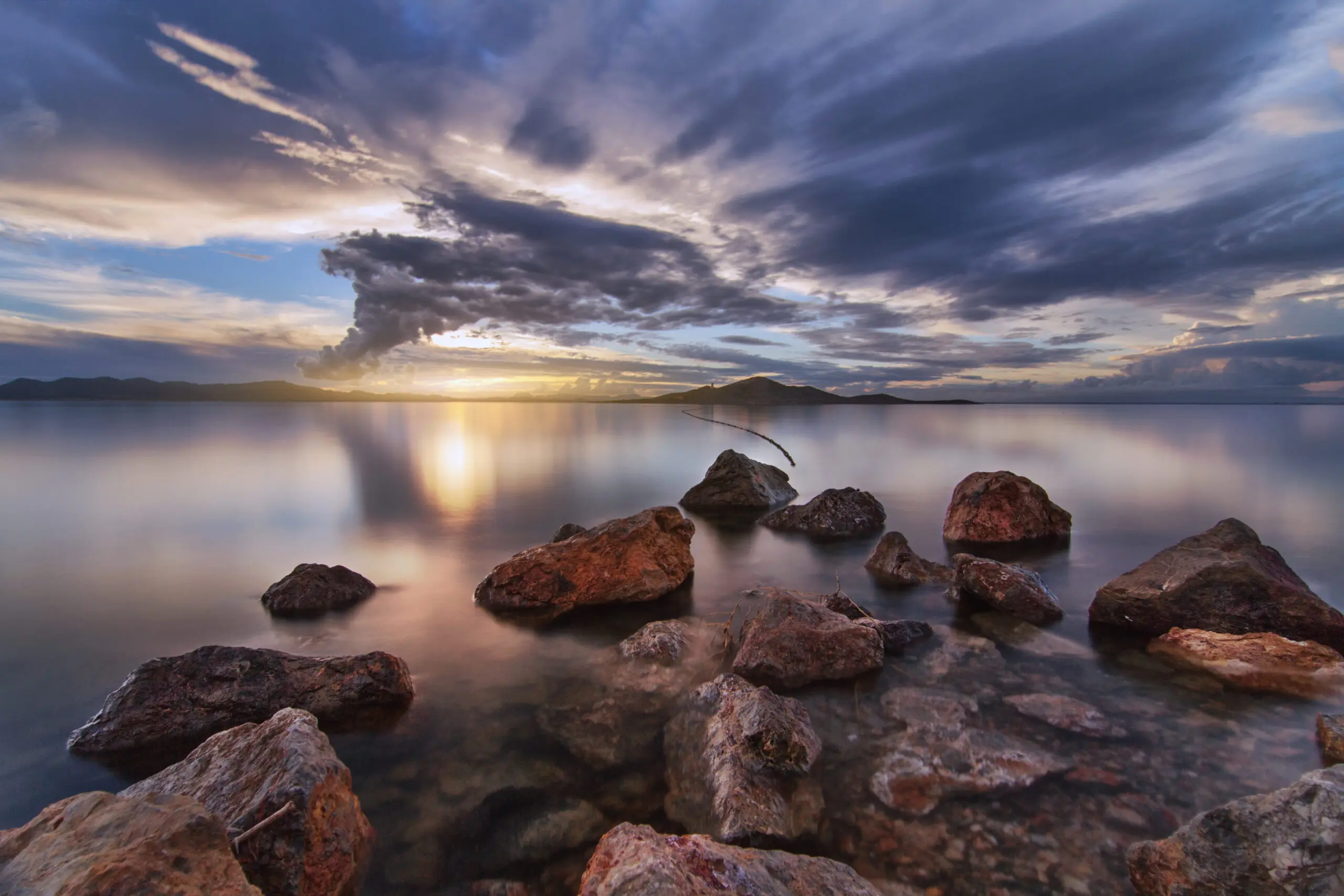 Wandbild (6226) La Manga del Mar Menor by javieralcatraz, 1x.com präsentiert: Wasser,Natur,Landschaften,Strände,Gewässer,Meere,Wasserspiegelungen