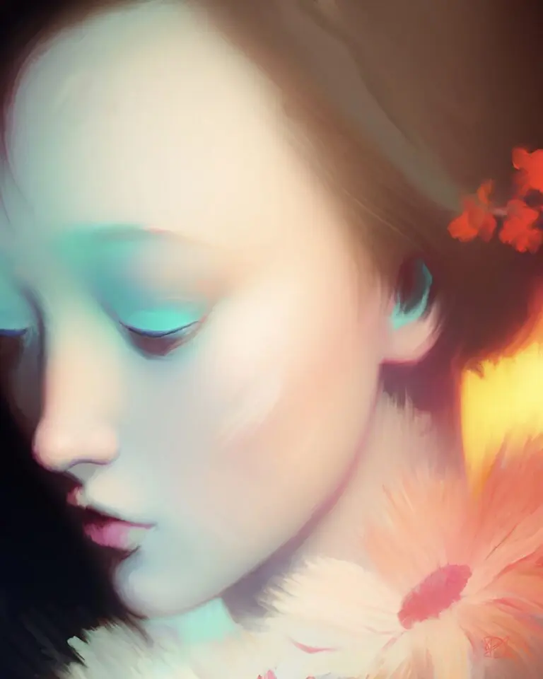  (6367) Girl with Daisies by Ruth Day präsentiert:  