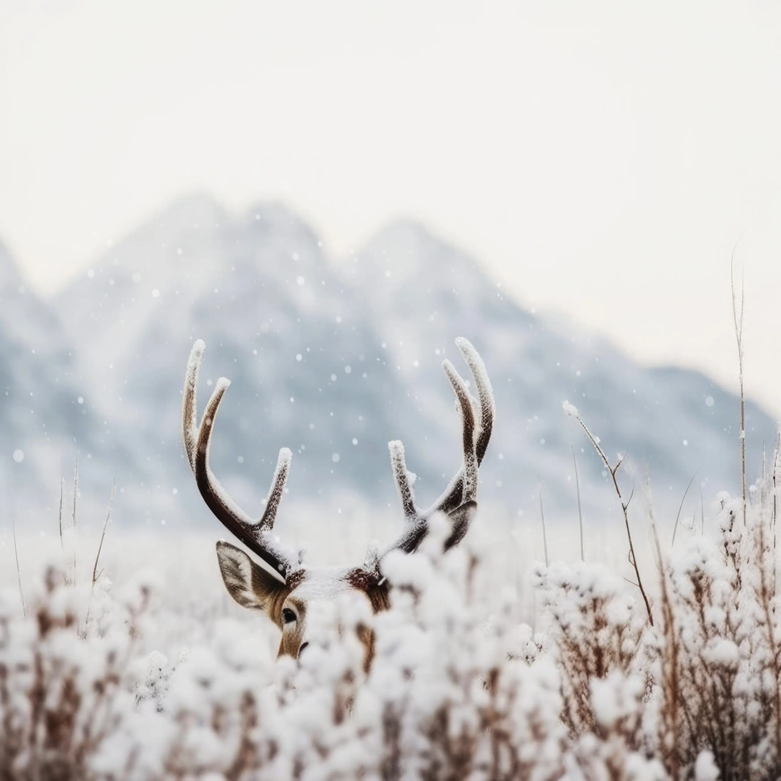 Wandbild (19420) Shy Deer by Treechild präsentiert: Tiere,Natur,Landschaften