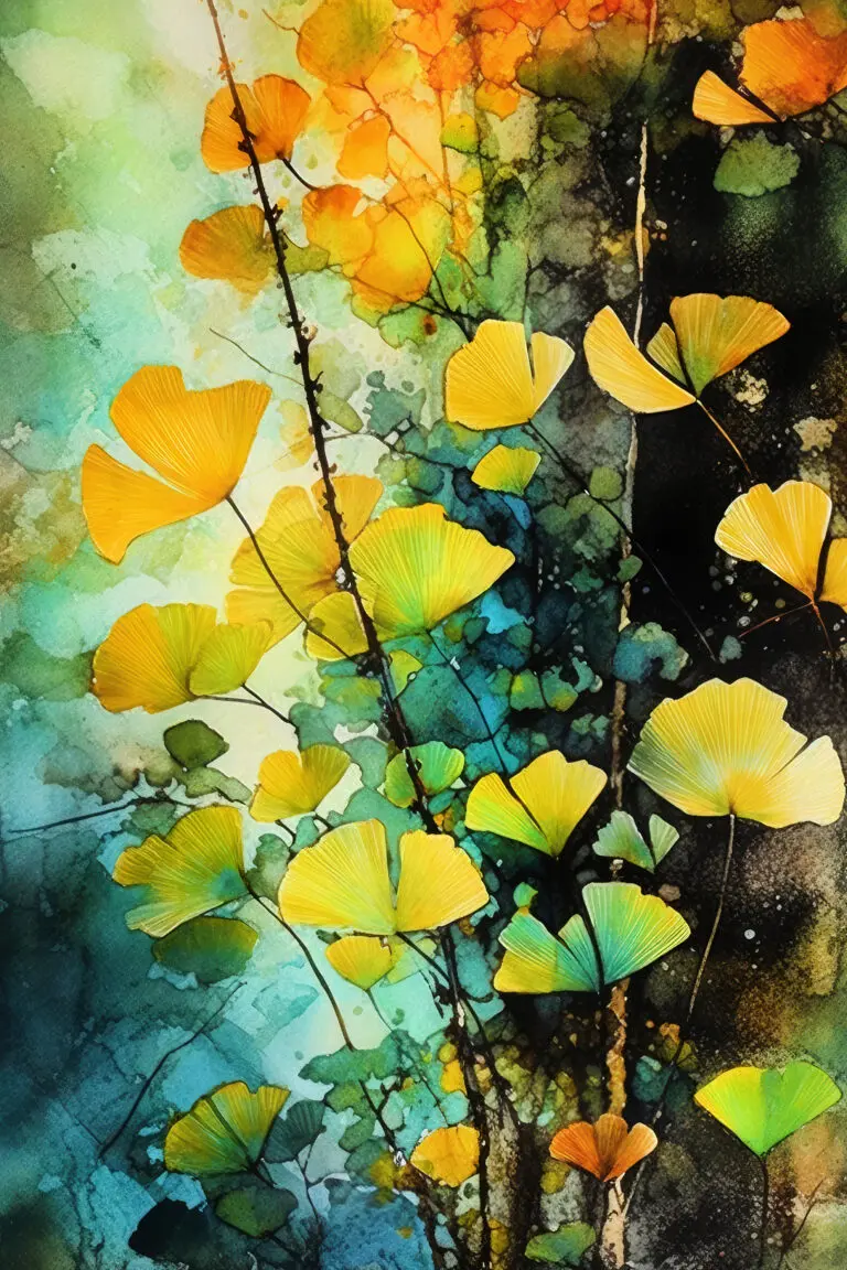  (21916) Ginko Biloba leaves 14 by Justyna Jaszke präsentiert:  