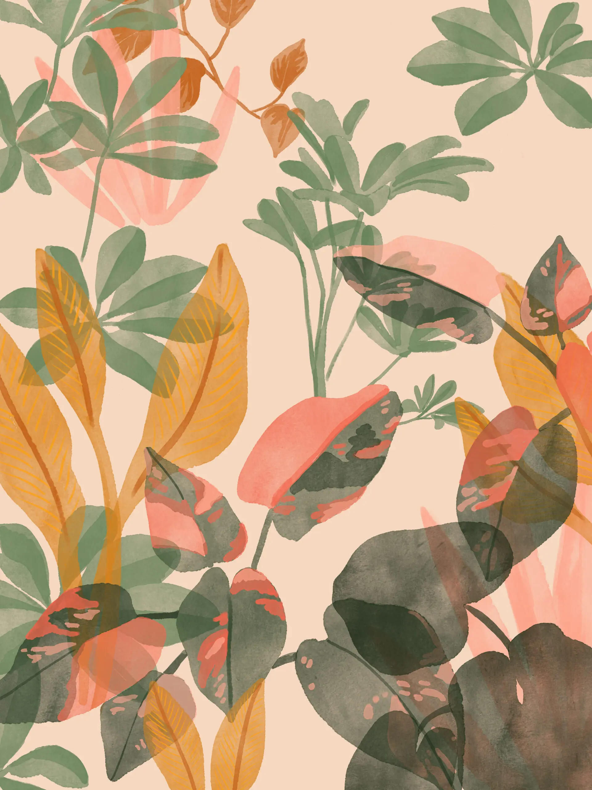 Wandbild (25506) Tropical Mess by Goed Blauw präsentiert: Details und Strukturen,Natur