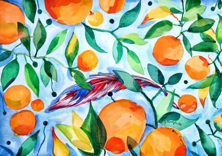  (26273) Orange Blue by Julija Belickienė präsentiert: Stillleben