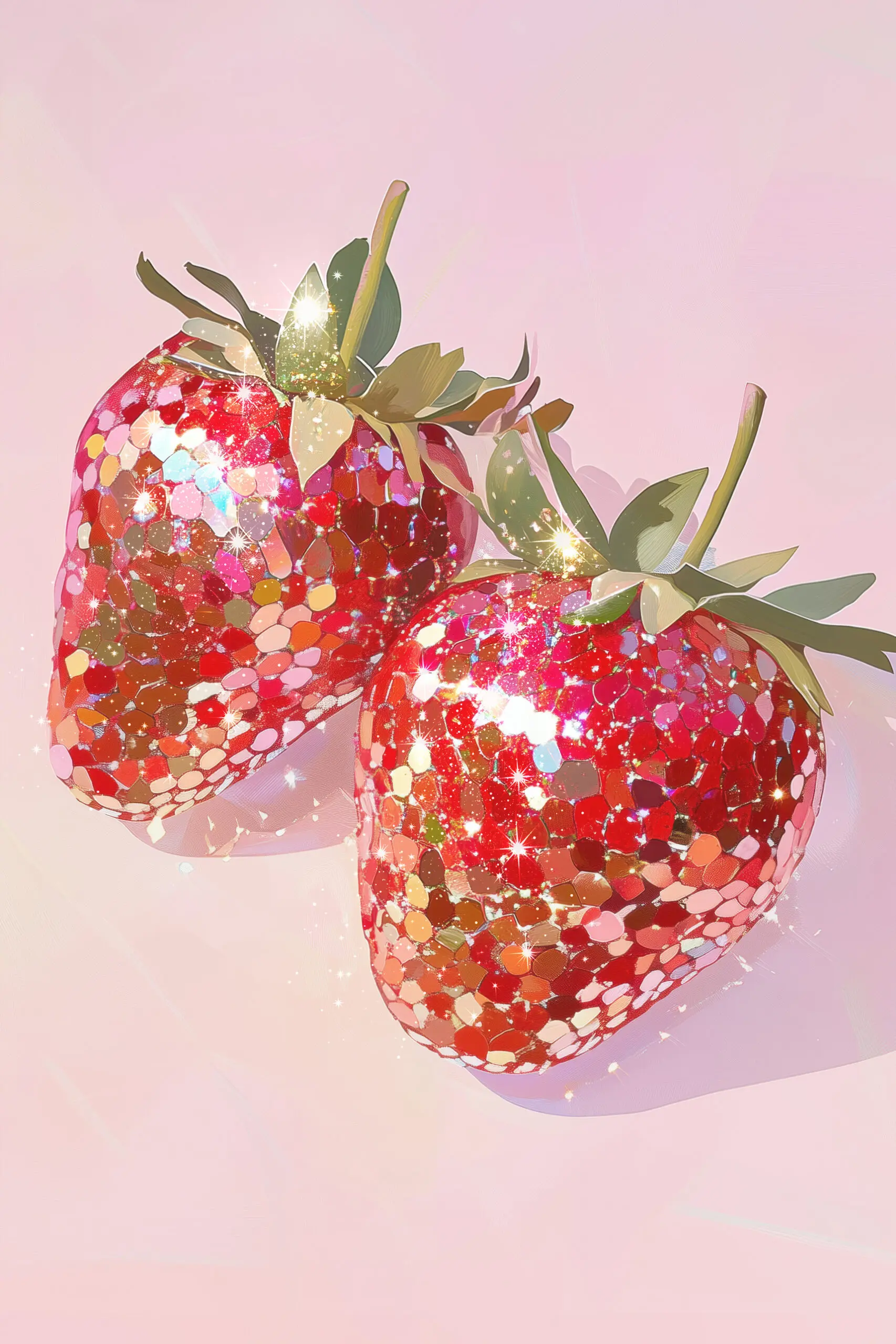 Wandbild (28366) Sparkling Strawberries by Melloi Art Prints präsentiert: 
