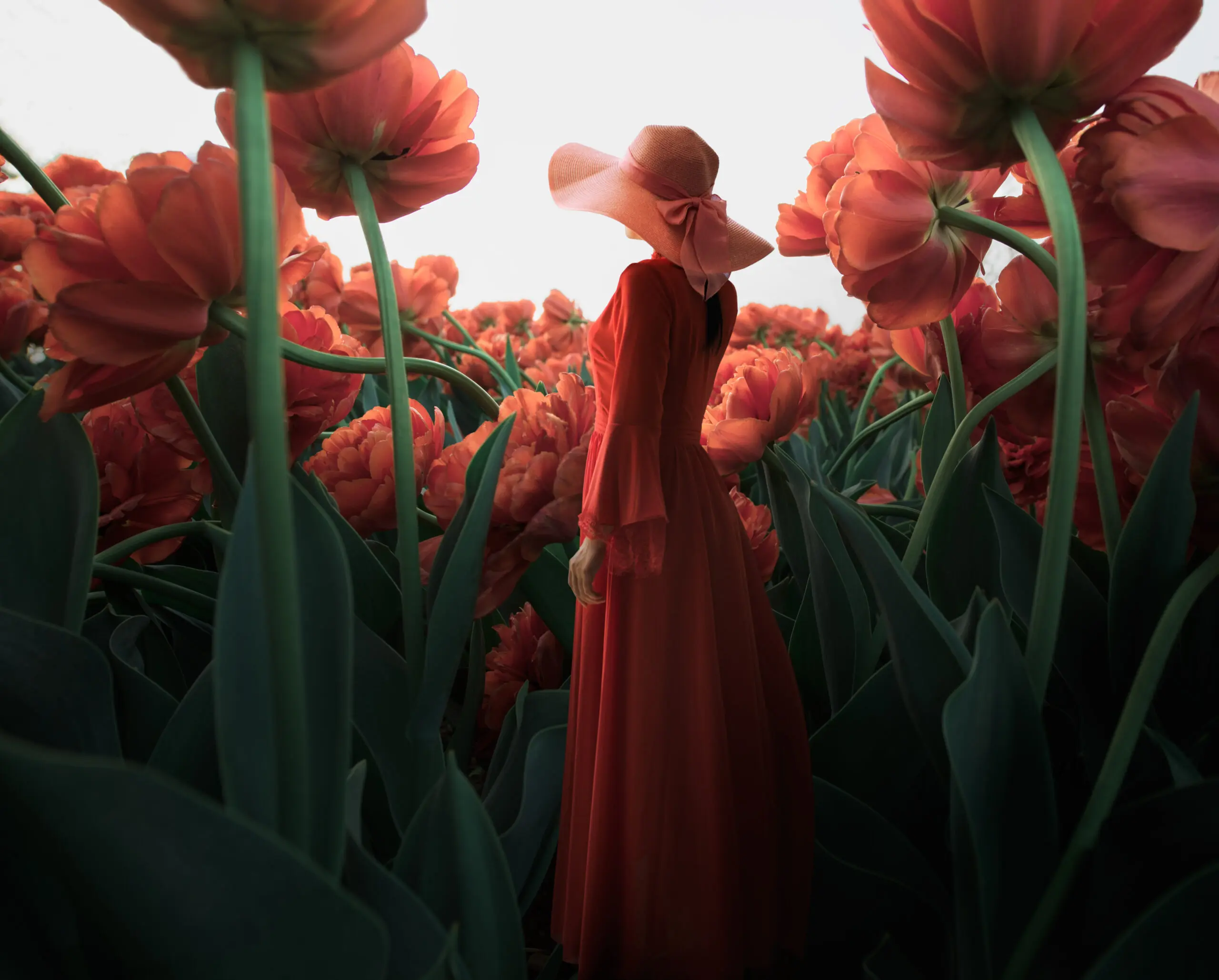 Wandbild (29185) Woman and flower by Shanyewuyu präsentiert: Menschen,Kreatives,Natur,Blumen und Blüten,Frauen,Surrealismus