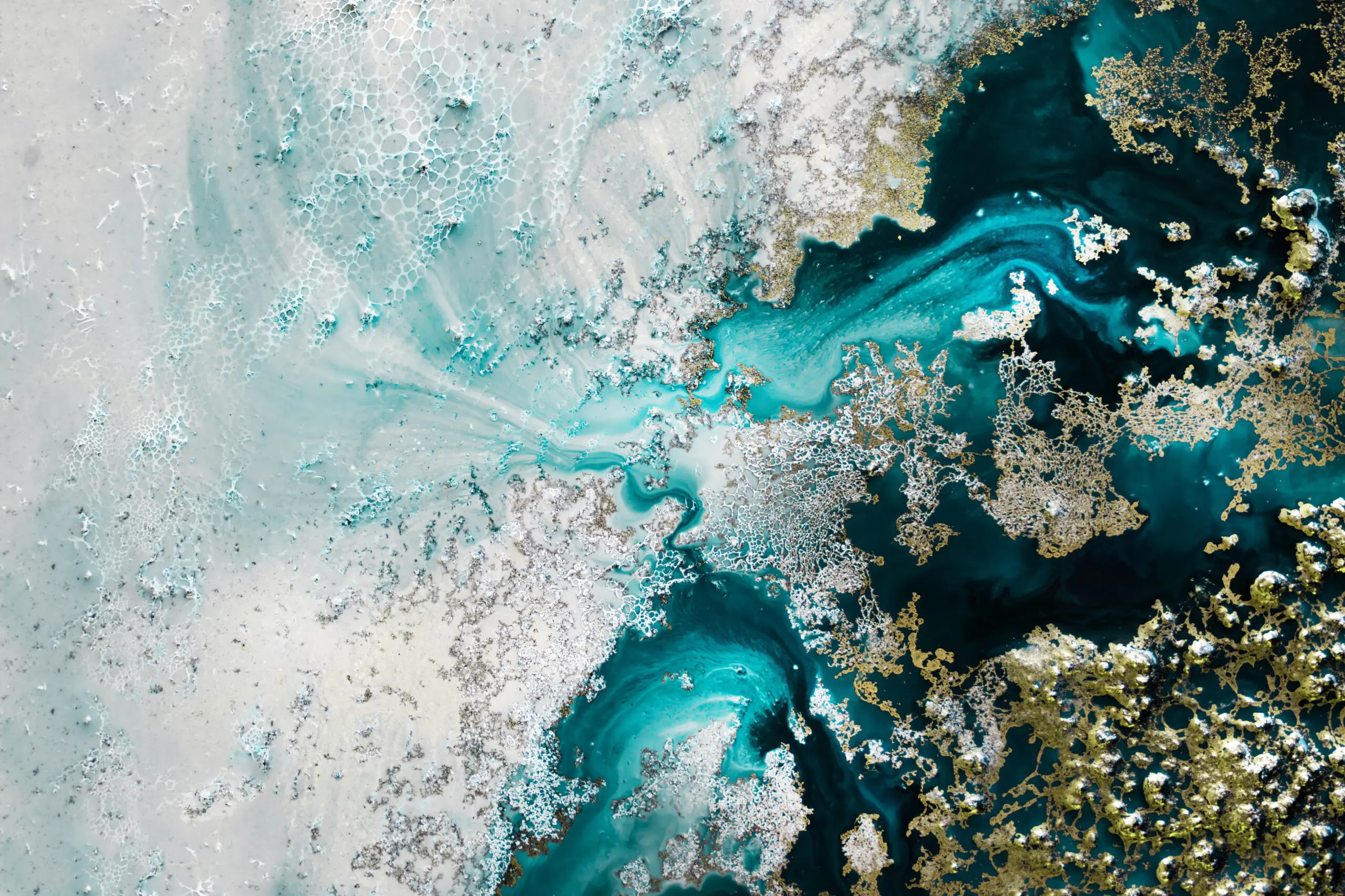 Wandbild (29576) Abstract Coastal- Sea View by By Petra Meikle de Vlas präsentiert: Wasser,Abstrakt,Natur,Landschaften,Strände,Asien,Gewässer,Luftaufnahmen,Meere