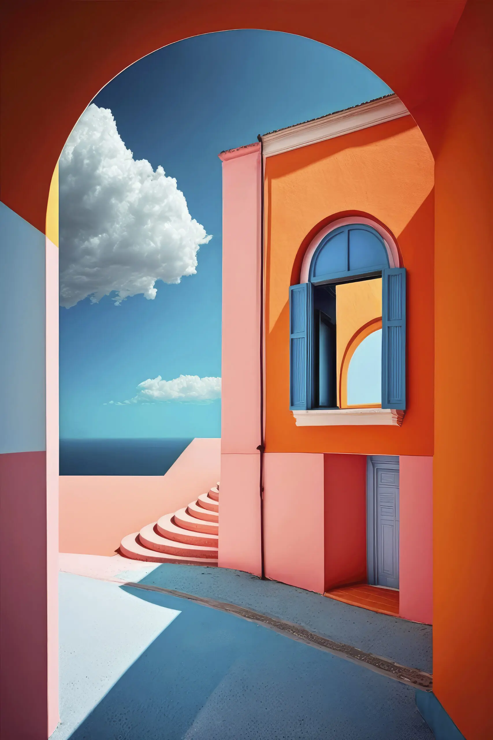 Wandbild (30206) Vibrant Dreamscape by Treechild präsentiert: Stillleben,Architektur,H&auml;user